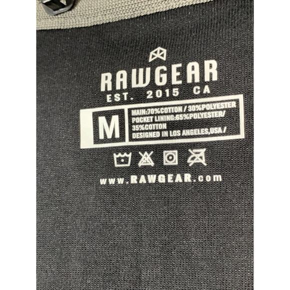 Rawgear Raw Gear Black Gray Jacket Mens Size M Zip Hoodie - Picture 6 of 7